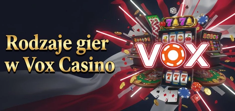 Rodzaje gier dostępnych w Vox casino